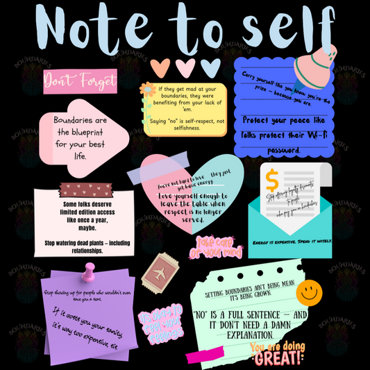 Sticky Note Sanity - DTF Transfers