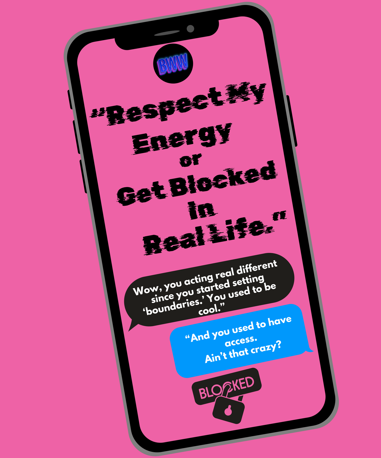 “Used to Be Cool… Now You’re Blocked” DTF Transfer