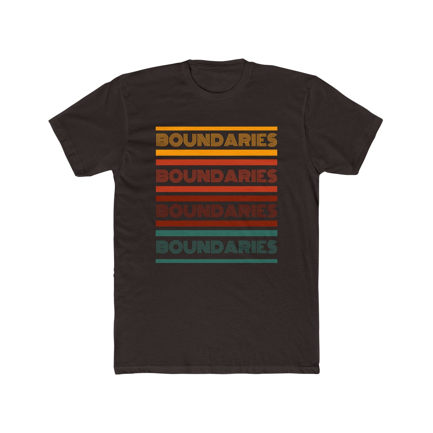 Boundaries Unisex Cotton Crew Tee - Stylish Comfort for Self-Care Awareness