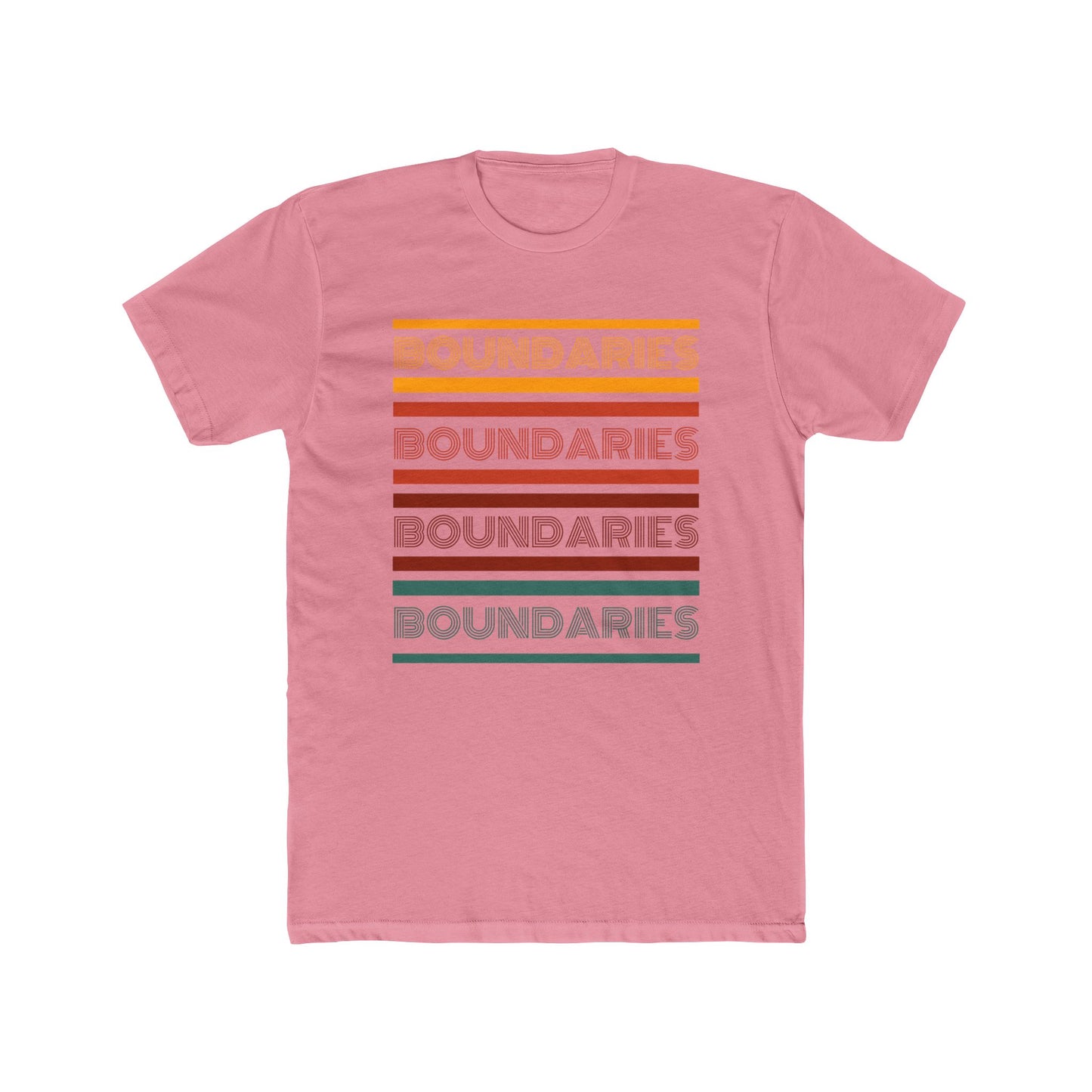 Boundaries Unisex Cotton Crew Tee - Stylish Comfort for Self-Care Awareness